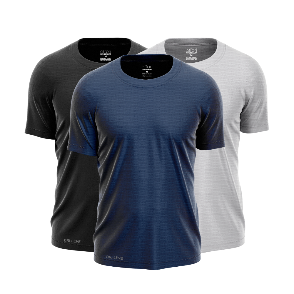 Set of 3 dry fit training t-shirts for men – anti-sweat