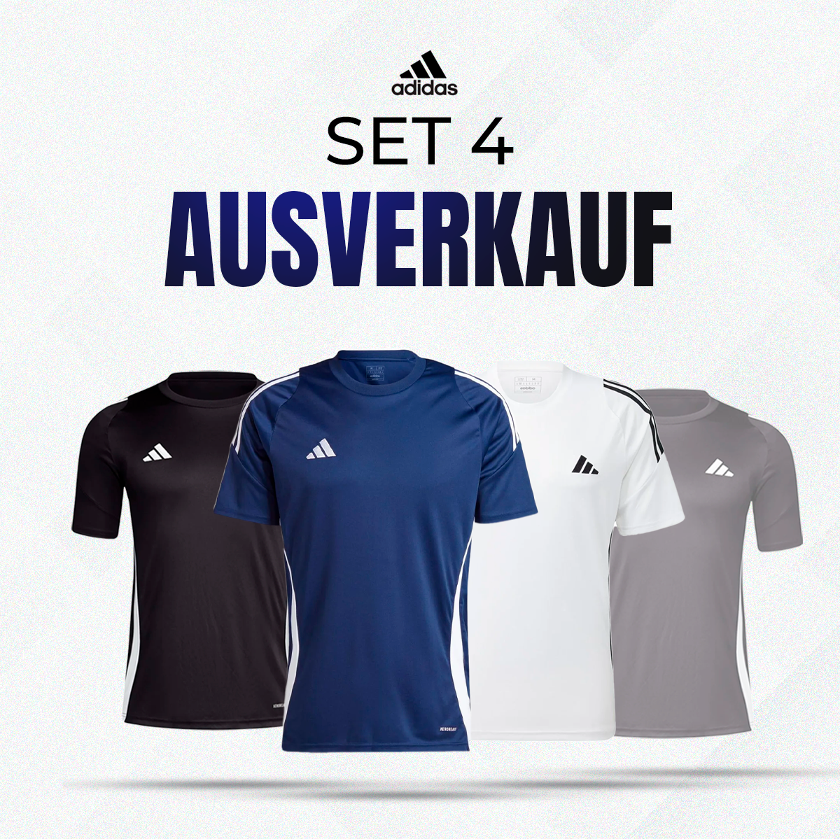 4 Adidas Essentials Stripe Training Shirts (Buy 1, get 4 free)