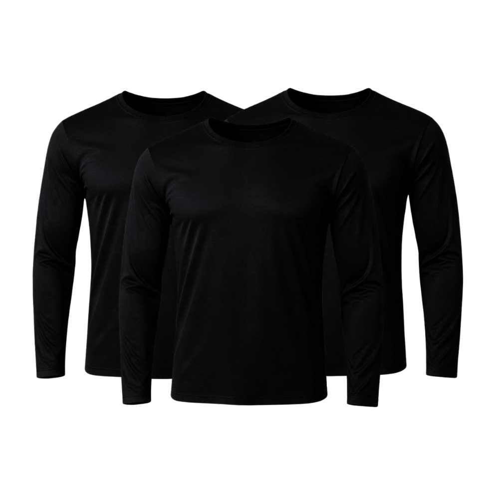 Set of 3 Technological Long Sleeve T-Shirts - ThermoShirt