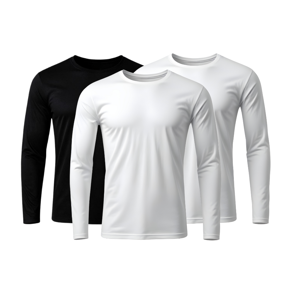 Set of 3 Technological Long Sleeve T-Shirts - ThermoShirt