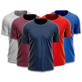 Set of 5 technological T-shirts for men