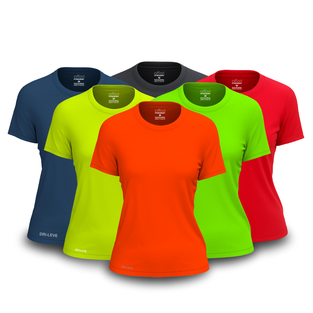 6-piece women's T-shirt set - anti-sweat
