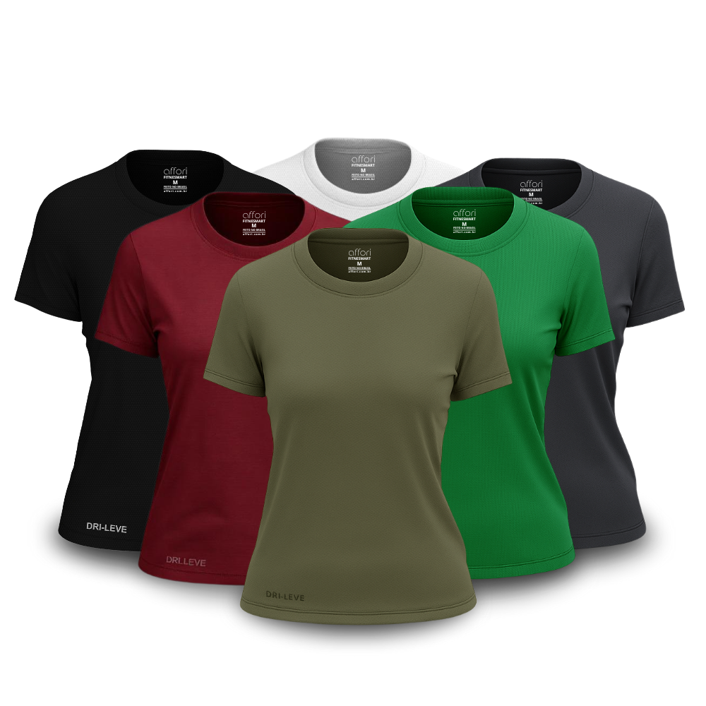 6-piece women's T-shirt set - anti-sweat