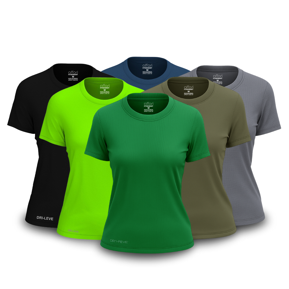 6-piece women's T-shirt set - anti-sweat