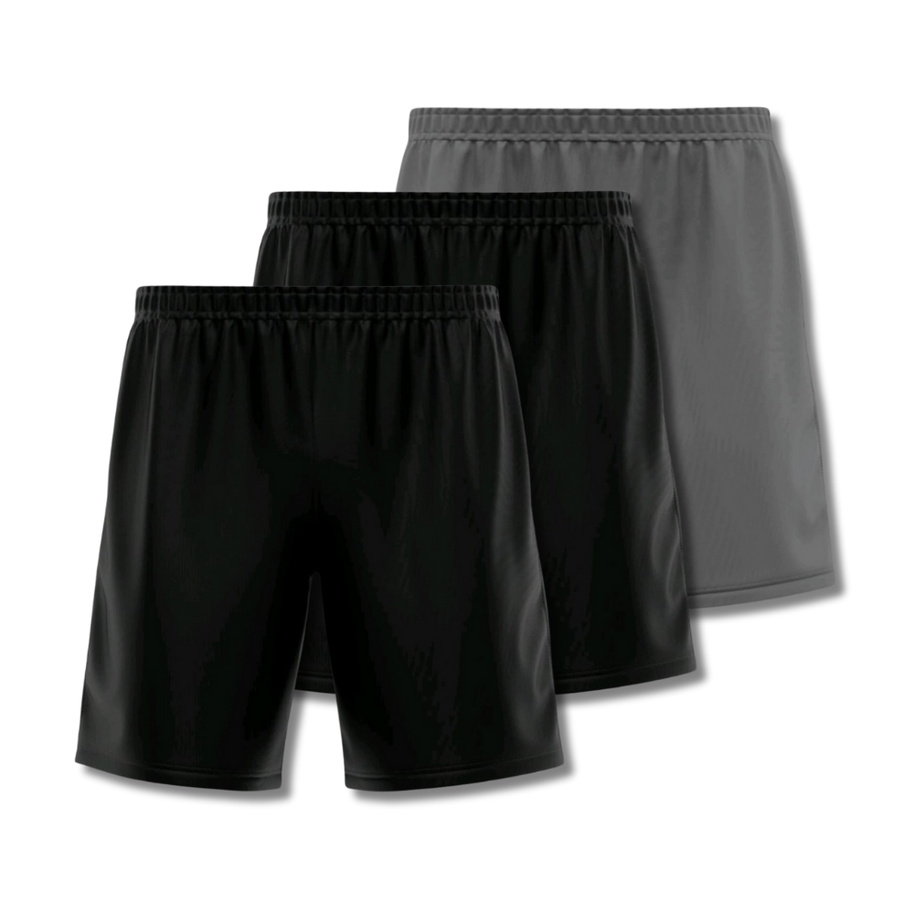 Men's 3-piece shorts set – anti-sweat and anti-odor