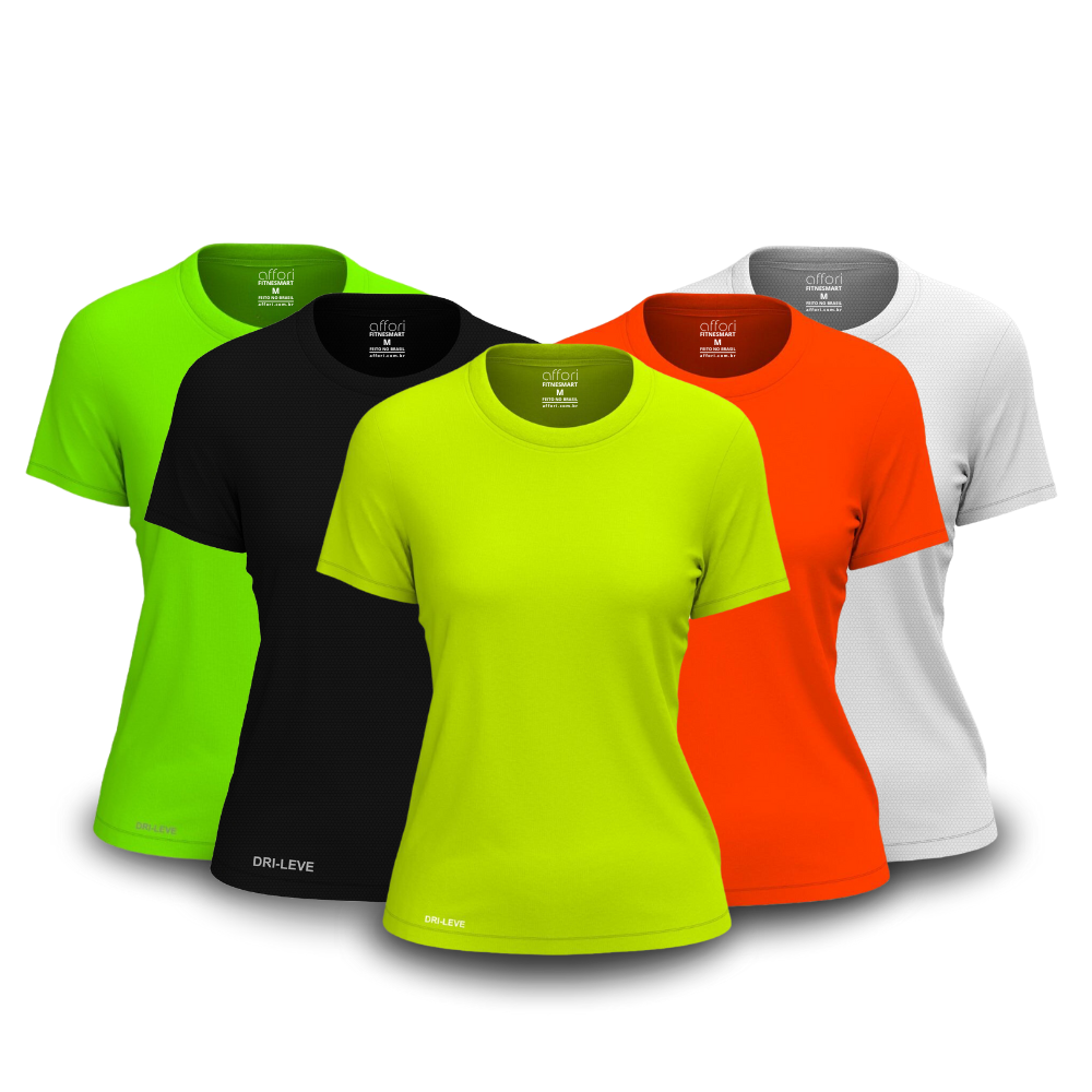 Pack of 5 Women's Dry Fit T-Shirts for the Gym – Anti-Sweat